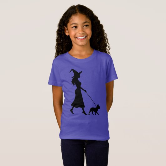 T-Shirt Witch Walking Frenchie (Devant entier)