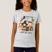 T-Shirt Witch Way Halloween heureux (Devant)