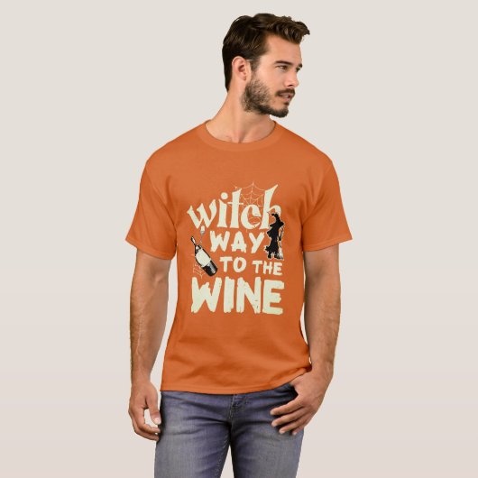 T-shirt Witch Wine (Devant entier)