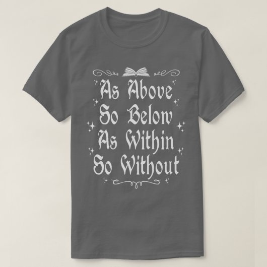 T-shirt Witchcraft Wiccan Sorch Comme Ci-Dessus Si Sous Pr (Design devant)