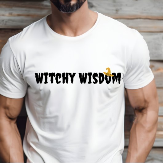 T-shirt Witchdom halloween typographie noire casquette