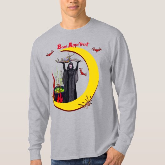 T-shirt Witchery Fun Grey Halloween (Devant)