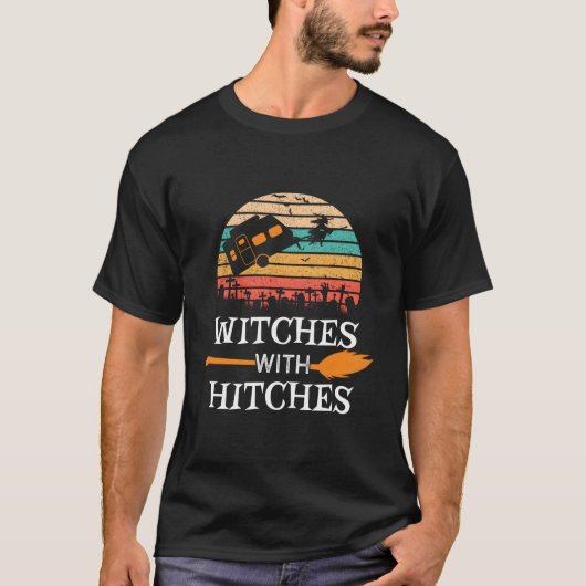 T-shirt Witches With Hitches Halloween Camg Camper (Devant)