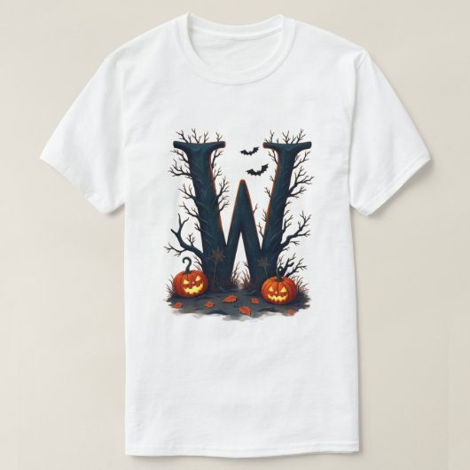T-shirt Witch's Sunset or Letter with W (Design devant)