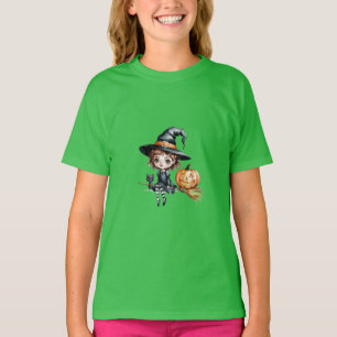T-shirt Witchy Halloween Magic Trick ou Treat Kids