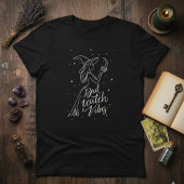 T-shirt Witchy Minimal — Bad Witch Vibes Modern Line Art