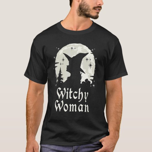 T-shirt Witchy Witchy Witchcraft Wiccan Witch (Devant)