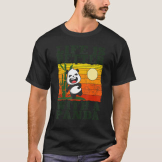 T-shirt With A Panda Bear Animal Retro 4