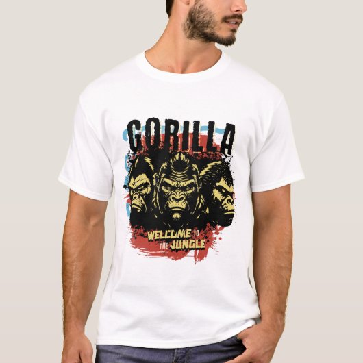 T-shirt with a strong gorilla design (Devant)