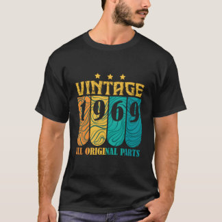 T-shirt With All Original P And Born In 1969