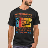 T-shirt with classic car retro (Devant)