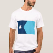 T Shirt with Flag of Minnesota, USA (Voorkant)