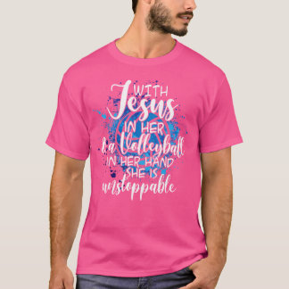 T-shirt With Jesus In Her Heart Christian Volley