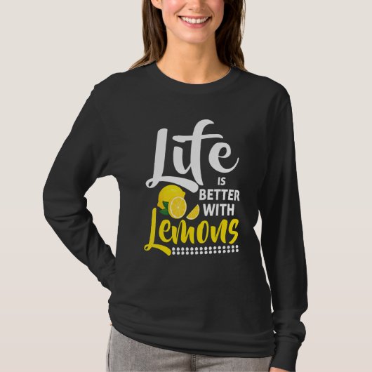 T-shirt With Lemons Lemon Juice Lemonade (Devant)