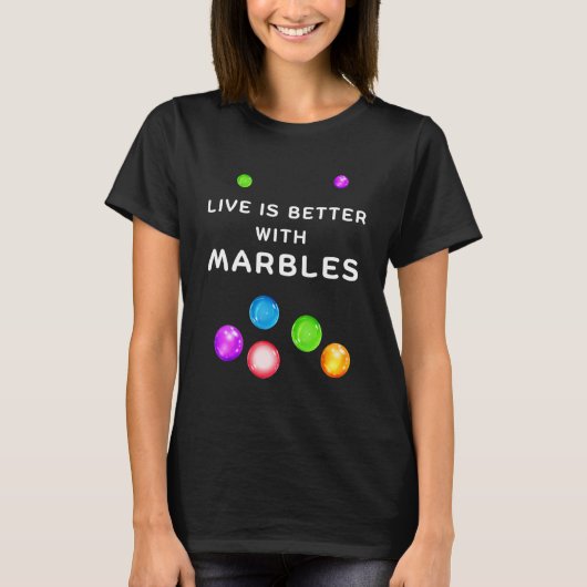 T-shirt WITH MARBLES for marble players (Devant)