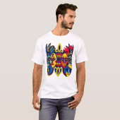 T-SHIRT with two Boomers (little dogs) and text (Devant entier)