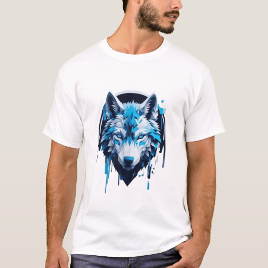 T-shirt with Wolf Design (Devant)