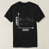 T-shirt Wittgenstein Duck Rabbit Illusion optique Fou Ph (Design devant)