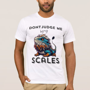 T-shirt Witty Beared Dragon, ne me jugez pas à ma balance,