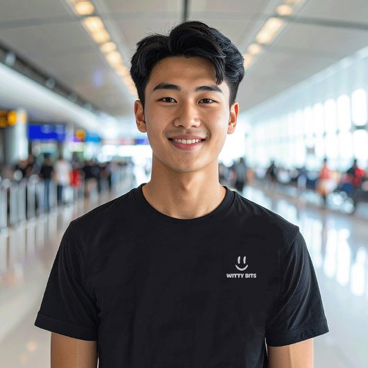 T-shirt Witty Bits Off-White Smiling Face Logo