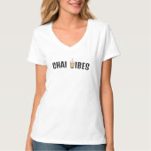 T-shirt Witty Chai Vibes Tee, Funny Desi Indian Chai Tea (Devant)