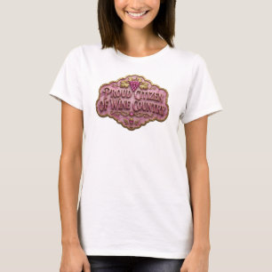 T-shirt Witty Gold FIER CITÉTOYEN DU PAYS DU VIN v4