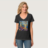 T-shirt Witty kittens humorous cat meow kitty portrait wit (Devant entier)