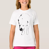 T-shirt Witty Labrador Grin, Tête-Down (Devant)