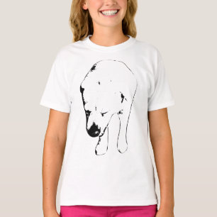 T-shirt Witty Labrador Grin, Tête-Down