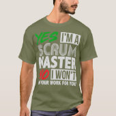 T-shirt Witty Scrum Master Agile Project Management Don (Devant)