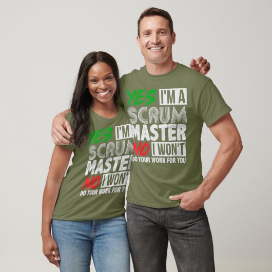 T-shirt Witty Scrum Master Agile Project Management Don (Unisexe)