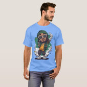 T-shirt Wiz Khalifa as Cartoon boy funny friend (Devant entier)
