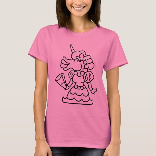 T-shirt Wizard101 griffonnage Francesca (noir et blanc) (Devant)