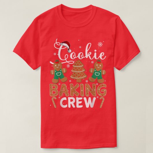 T-shirt Wjj0 Cookie de Noël Baking Crew Pajama Joyeux Xma (Design devant)