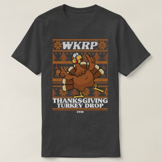 T-shirt Wkrp Turkey Drop laide (Design devant)
