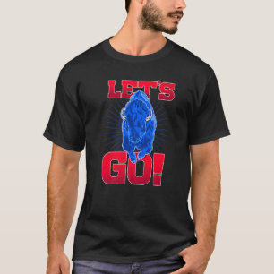 T-shirt WNY Pride Red & Blue Buffalo Let's Go Buffalo