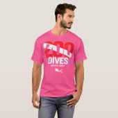 T-shirt Wo 200E Plongée Diver Drapeau Drapeau Plongée (Devant entier)