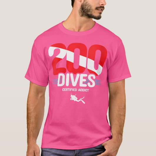 T-shirt Wo 200E Plongée Diver Drapeau Drapeau Plongée (Devant)