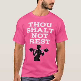 T-shirt Wo Barbell Gy - Wo Inspirational Motivation Traini