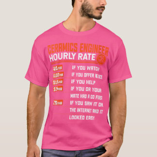 T-shirt Wo Céramiques Ingénierie Horaire Note Céramiques D
