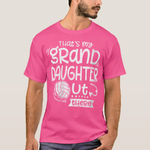 T-shirt Wo C'Est Ma Petite-Fille Là-Dehors De Volleyball G