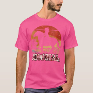 T-shirt Wo Cowgirl Horse équitation Rodéo Texas Ranch