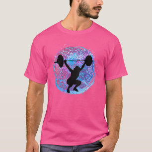 T-shirt Wo Distressed Gym Gym Femme Barbell Dumb