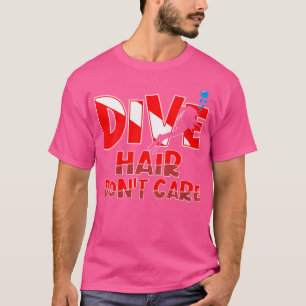 T-shirt Wo Dive Cheveux Ne S'Occupe Pas Femmes Fille Femme