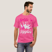 T-shirt Wo Drôle Splits 'N Giggles Bowling Team Cute Bowle (Devant entier)