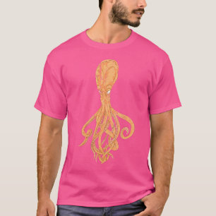 T-shirt Wo Kraken Océan Animal Monstre Mer Plongée Sous-Ma