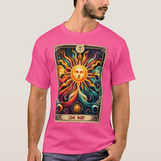 T-shirt Wo Major Arcana Tarot Card The Sun (Devant)