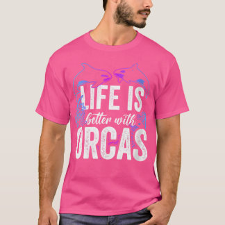 T-shirt Wo Orcas Lover Fishers Whales Killer Sea Ocean Too