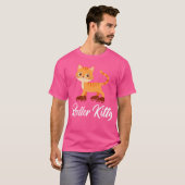 T-shirt Wo Roller Kitten Roller Skating Girl (Devant entier)