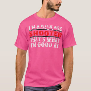 T-shirt Wo Shooter Drôle Chasse Fusil Tir Armes À Feu